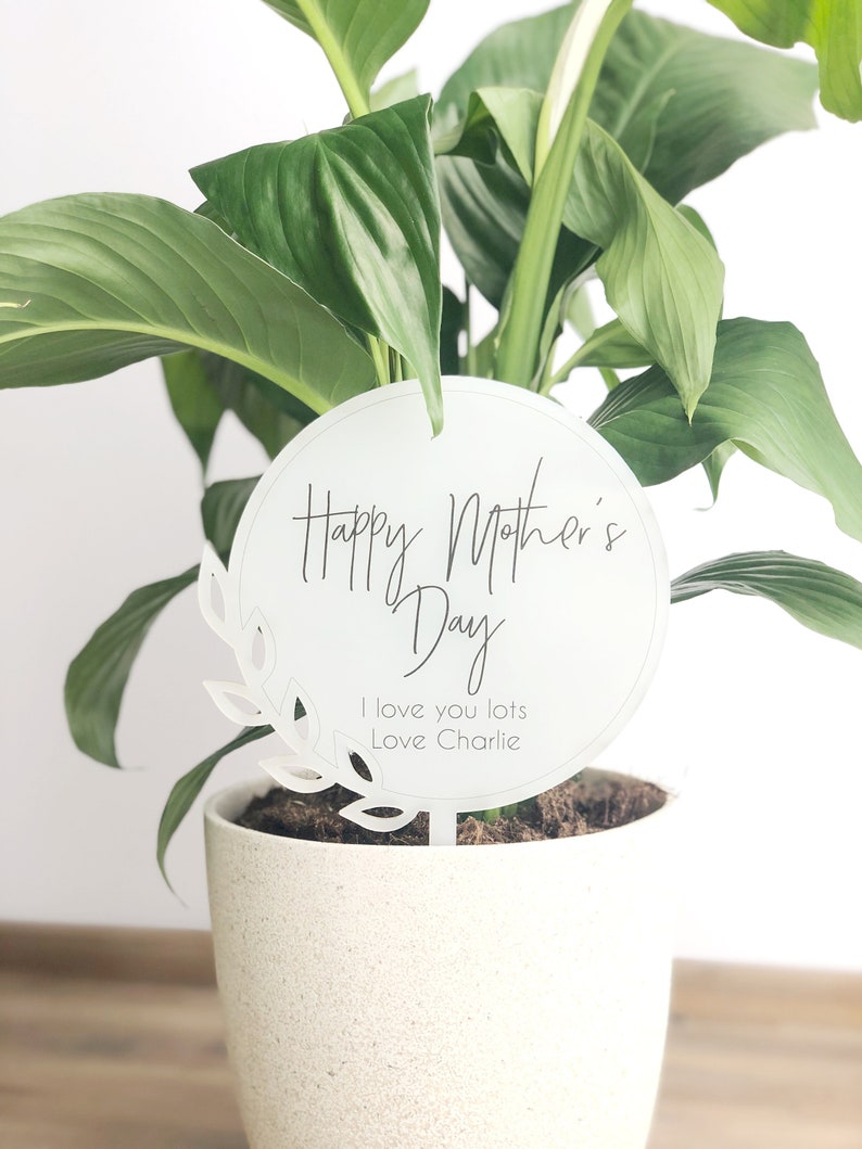 Mothers Day Gift Personalised Planter Stick Plant Pot Etsy