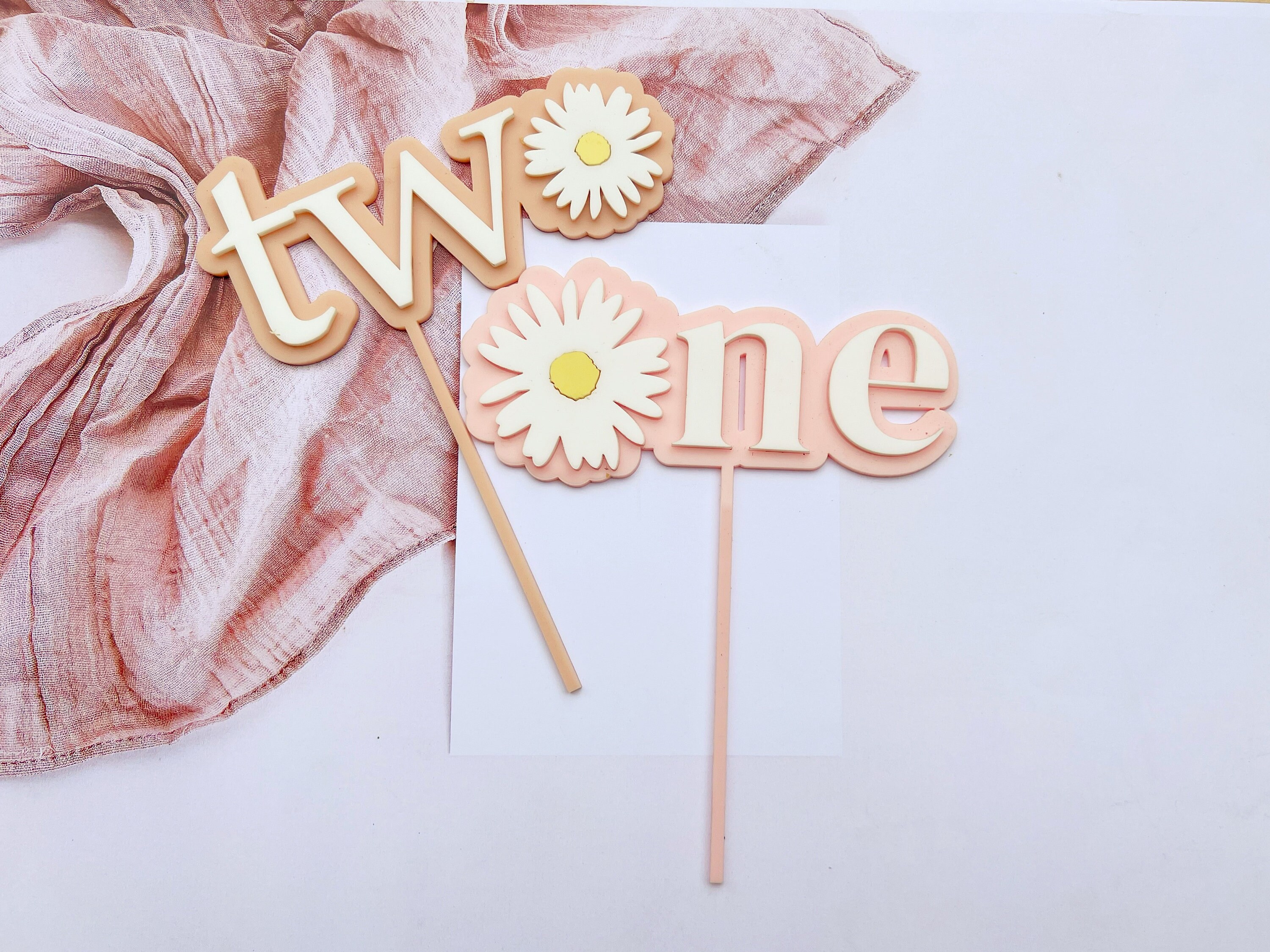 Daisy Flower Cake Topper Daisy One Topper Daisy Two - Etsy Australia