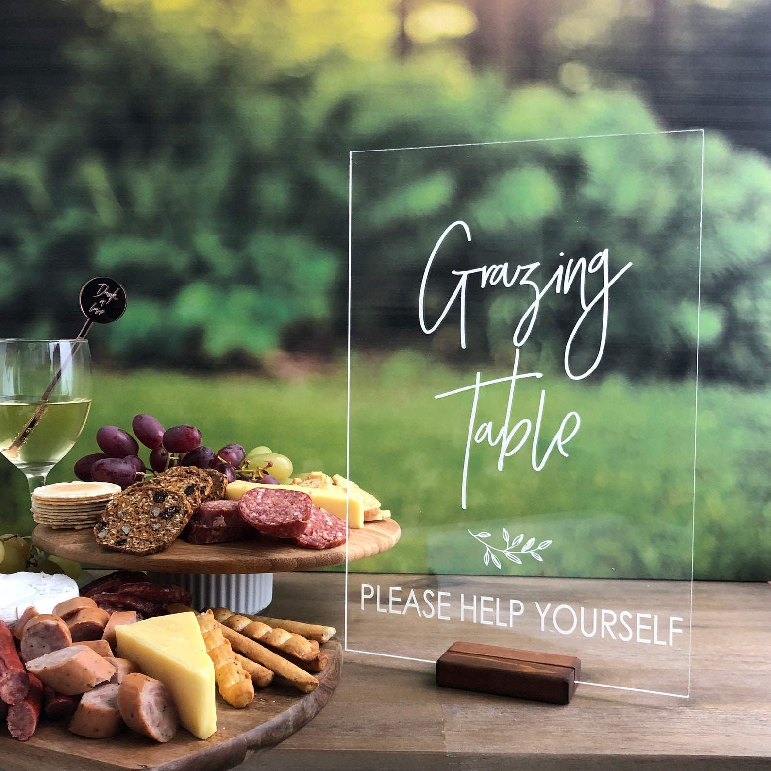 Grazing Table Acrylic Wedding Sign Grazing Table Sign - Etsy Australia