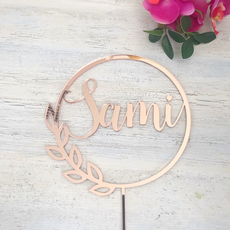Personalised Birthday Cake Topper Custom Name Cake Topper Etsy