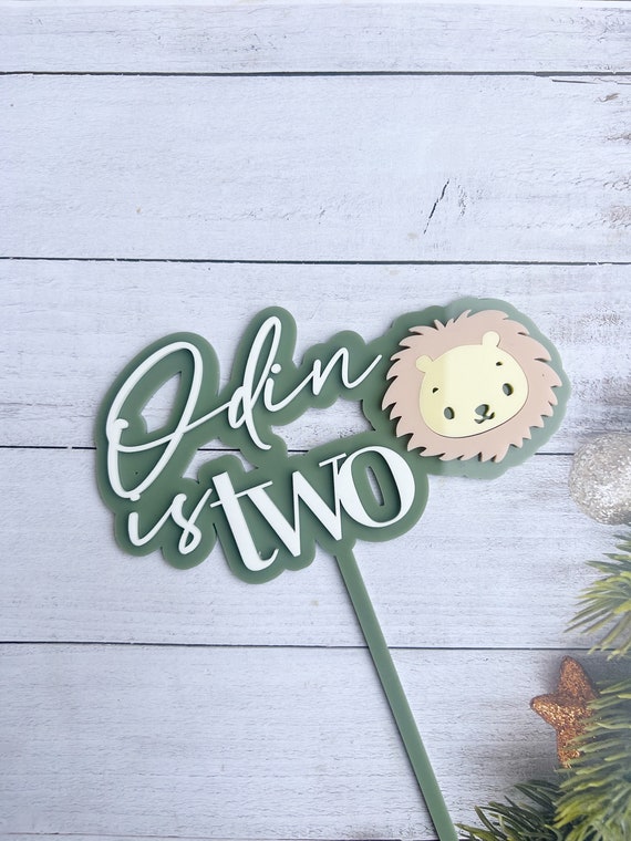 Lion Wild One cake topper | Jungle Birthday cake topper | birthday | Animal one birthday | Wild two birthday | Dino 1st 2nd 3rd birthday