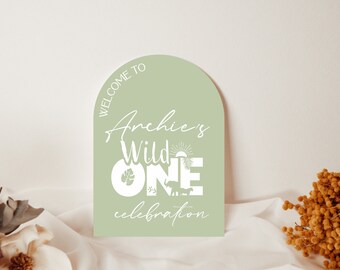 Wild One Birthday Welcome Sign | Jungle Safari Birthday | acrylic sign | Sign Wild One | Wedding acrylic sign clear sign signage