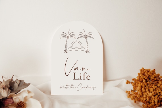 Van Life | Van Life Family Sign | Personalised Caravan Sign | Big Lap Sign | Family Van Sign | Acrylic Caravan Sign