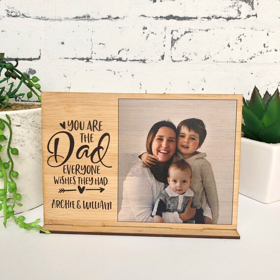 Personalised Father's Day Desk Stand Unique Custom Etsy
