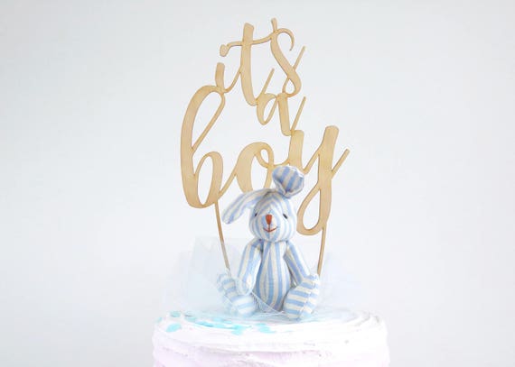 Its a Boy ACRYLIC/TIMBER Baby Boy Cake Topper baby Shower Its a Boy ACRYLIC/TIMBER Baby Boy Cake Topper baby Shower