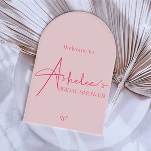 Bridal Shower Welcome Sign | Hens Day Welcome Sign | acrylic sign | Hen's wedding welcome sign | Wedding acrylic sign clear sign signage