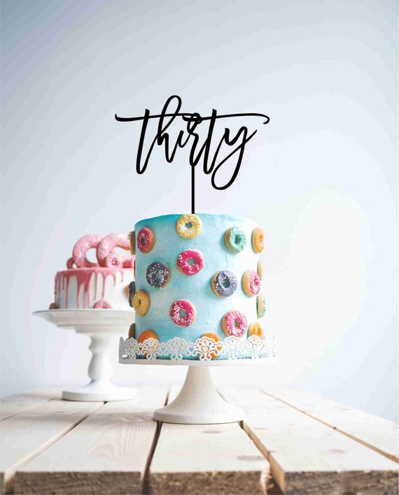 Lage Trente 30 Ans Anniversaire En Bois Et En Bois Toppper Etsy