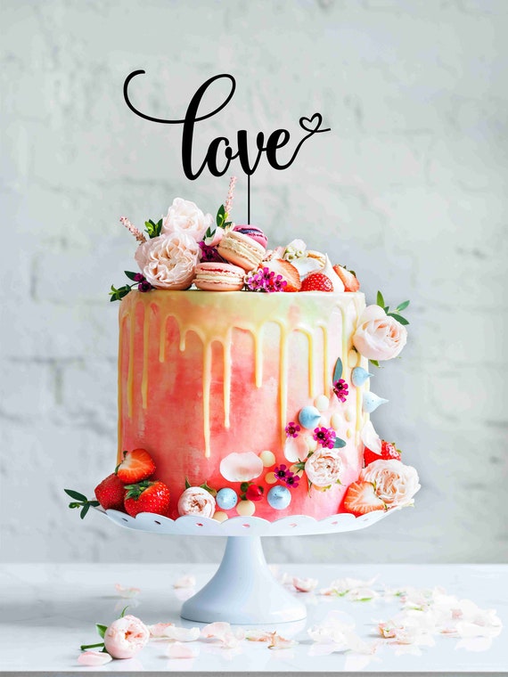 Engaged Engagement Wedding Cake Topper 