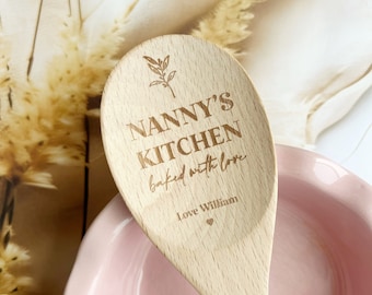 Wooden Spoon | Mother's day Gift | Grandma Mixing Soon | Nanny's Kitchen | Mum Mixing spoon | Personalised Wooden Spoon