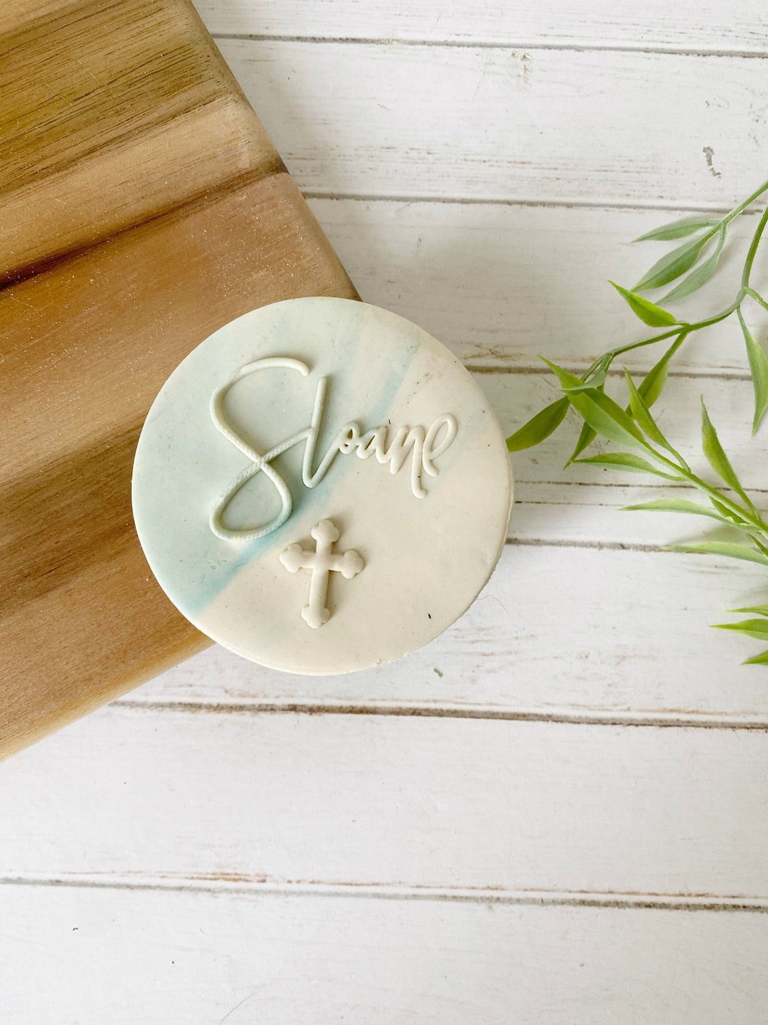 Baptism Religious Cookie Fondant Stamp Fondant Embosser Cookie Stamp