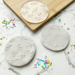 STFL03 - Gum nut Pattern Cookie Fondant Stamp - Fondant Embosser- Cookie Stamp - Fondant Debosser - Cookie Debosser - Personalised stamp