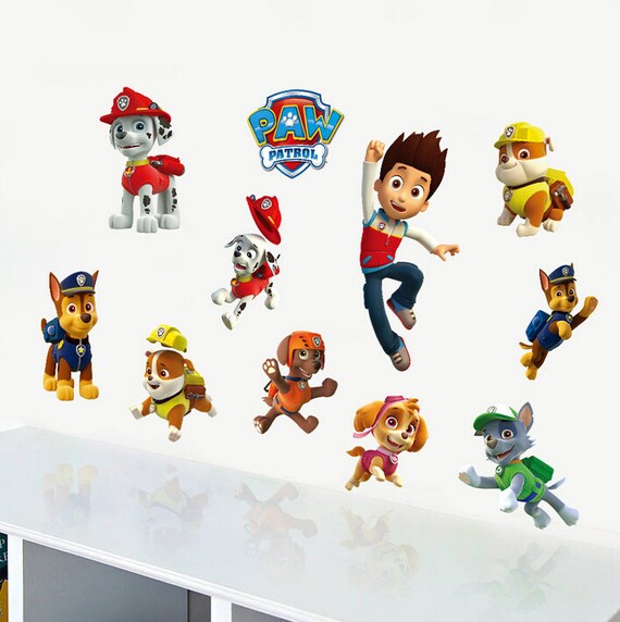 Paw Patrol Wall Decals AW1486 Etsy
