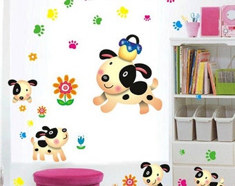 Puppy Dogs & Paw Prints - AW7036Free Shipping