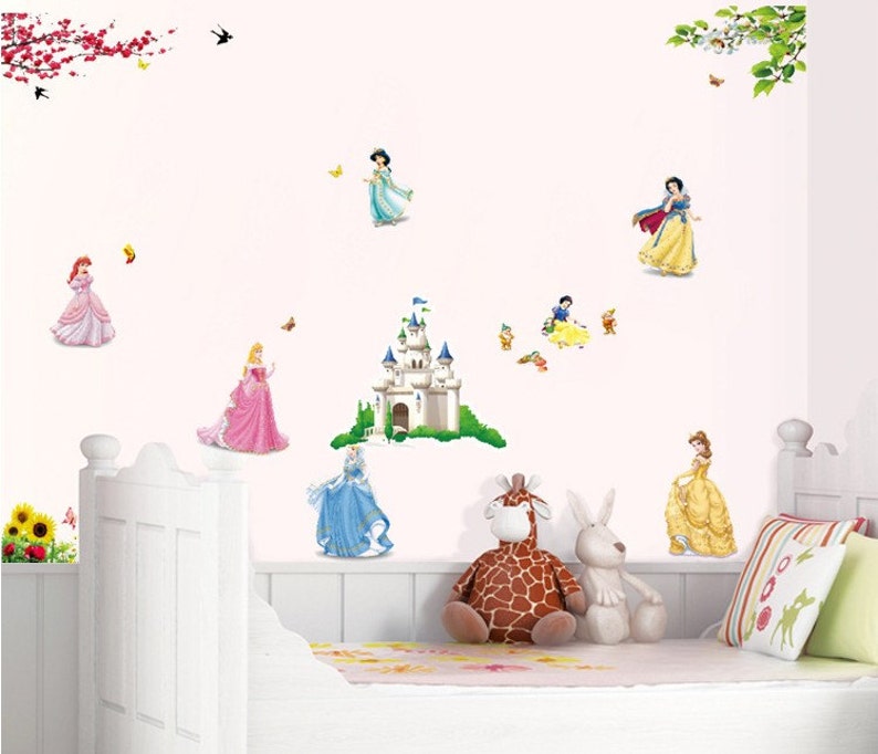 Disney Princesses Bedroom Wall Decal AW5102 Etsy