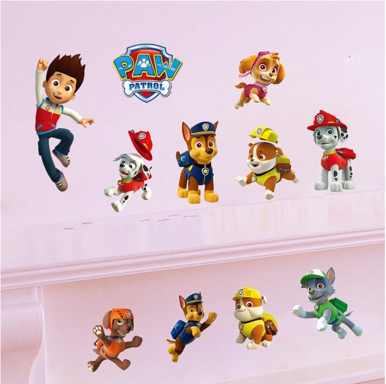 Paw Patrol Wall Decals AW1486 | Etsy