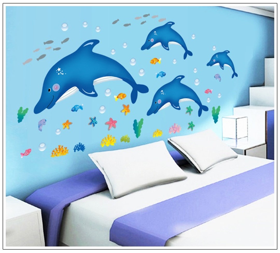 Dolphin Wall Decals AW9168 Etsy