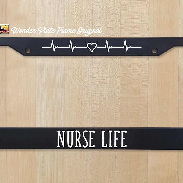 Nurse Life Plate Frame - EMT - RN - Great Gift for the Nurse in your life