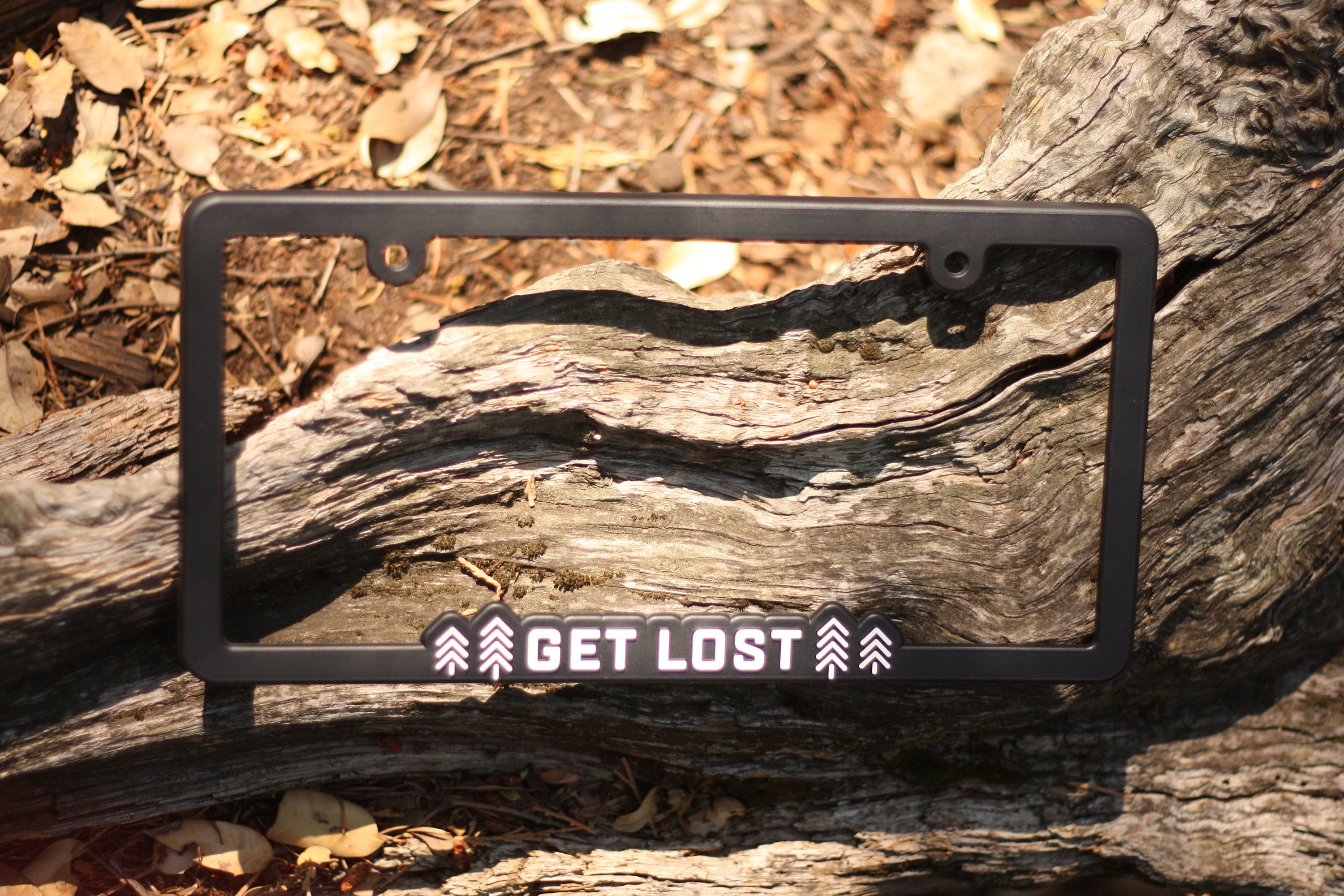 Get Lost License Plate Frame Slimline Design Etsy