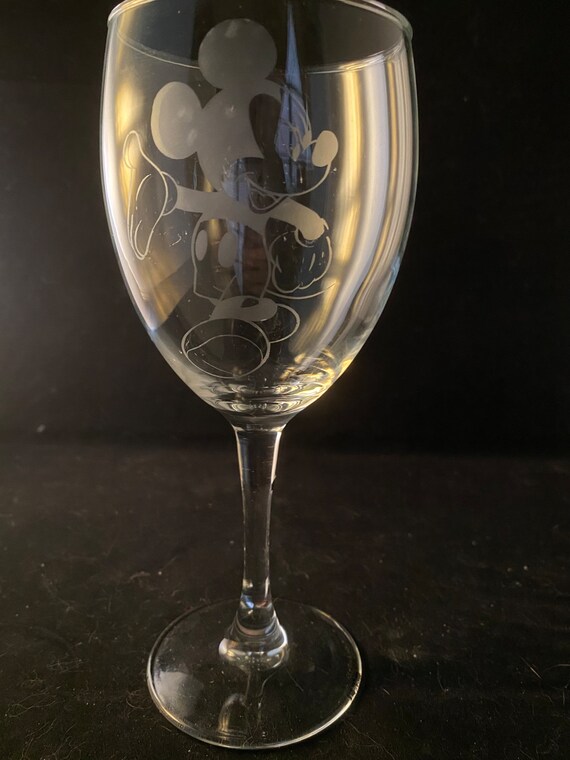 Wine Glass Disney, Etched Wine Glasses Wine Glass Disney Theme