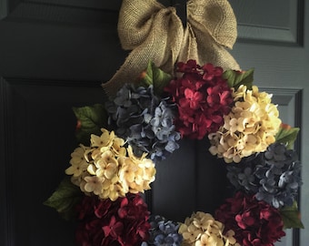 Patriotic Wreath | 4th of July Wreath | Americana Decor | Fourth of July Wreath | Memorial Day Wreath Decor | Wreath | Front Door Wreaths