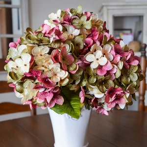 fake hydrangea flowers