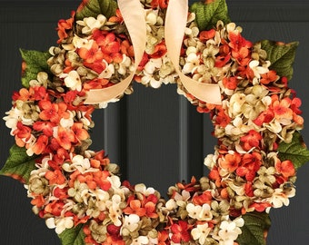 Fall Wreath for Front Door, Autumn Decor
