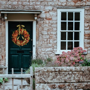 Fall Hydrangea Door Wreath