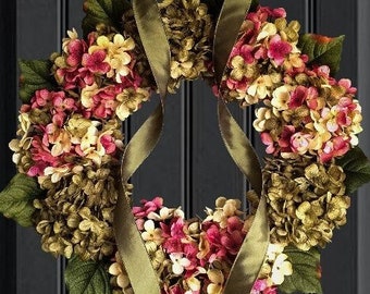 Hydrangea Wreath | Front Door Wreaths | Spring Wreaths