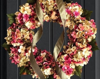 Spring Wreaths | Hydrangea Wreath | Front Door Wreaths