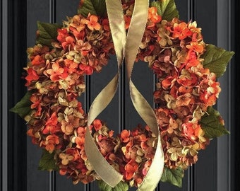 Summer and Fall Hydrangea Wreath | Front Door Wreaths