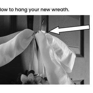 How to hang a wreath.