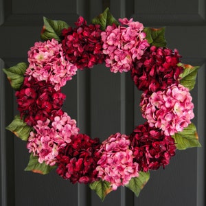 Pink and Red Valentines Day Wreath