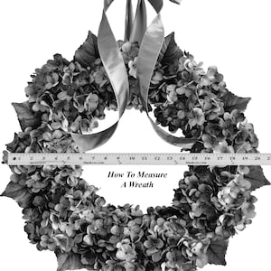 how to measure a wreath
