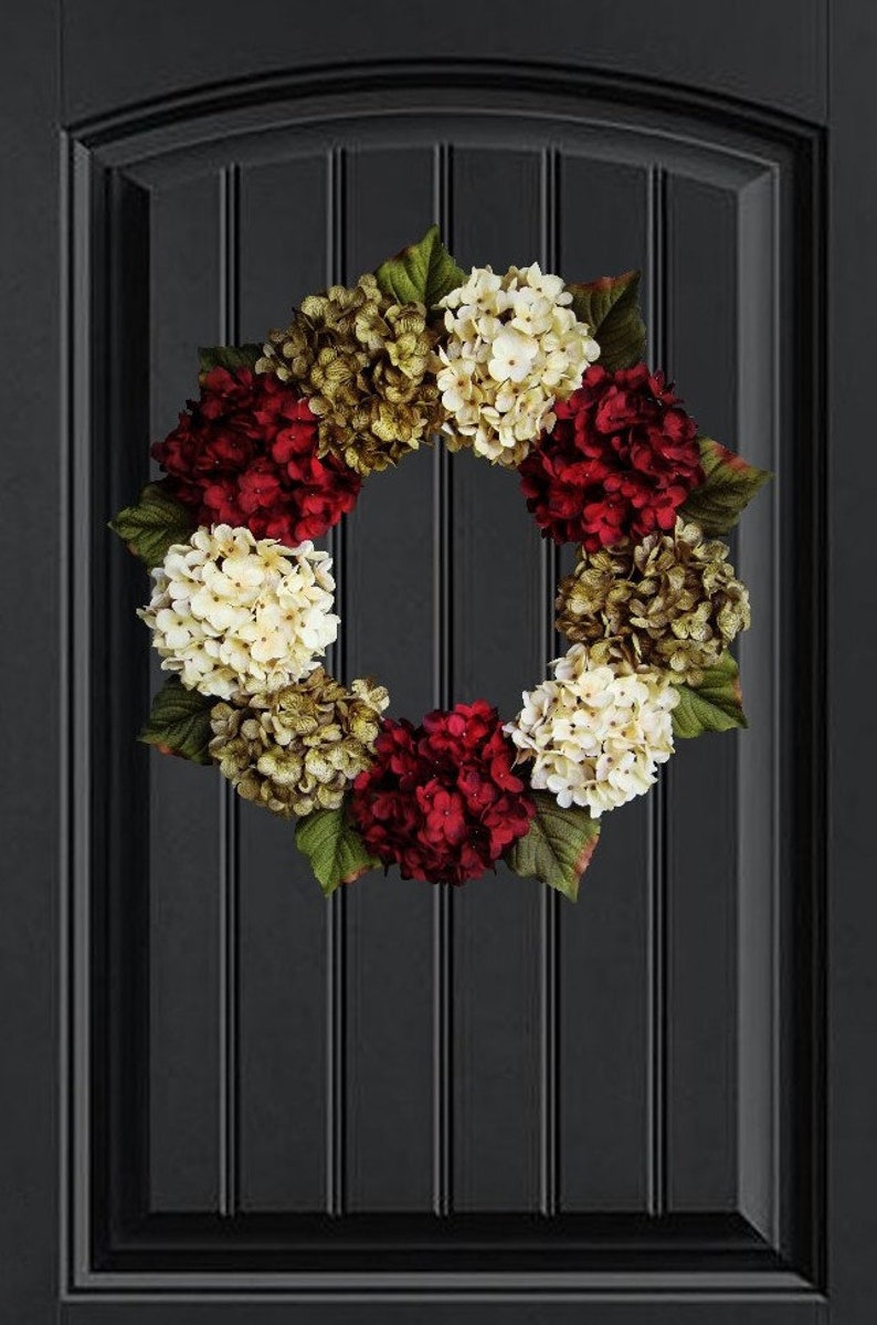Hydrangea Door Wreath