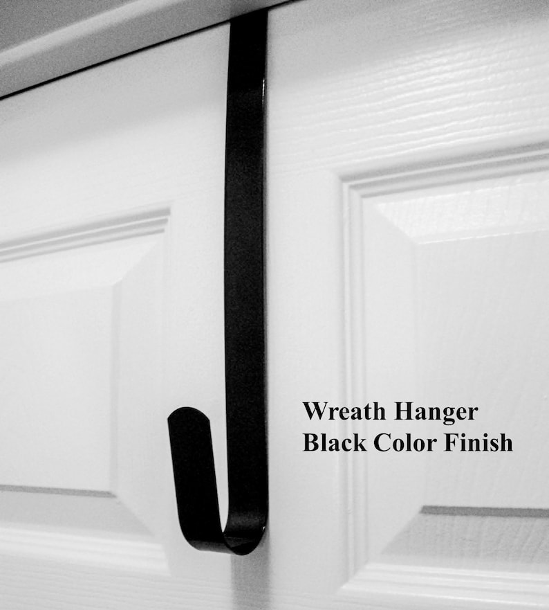 Wreath hanger, black color finish