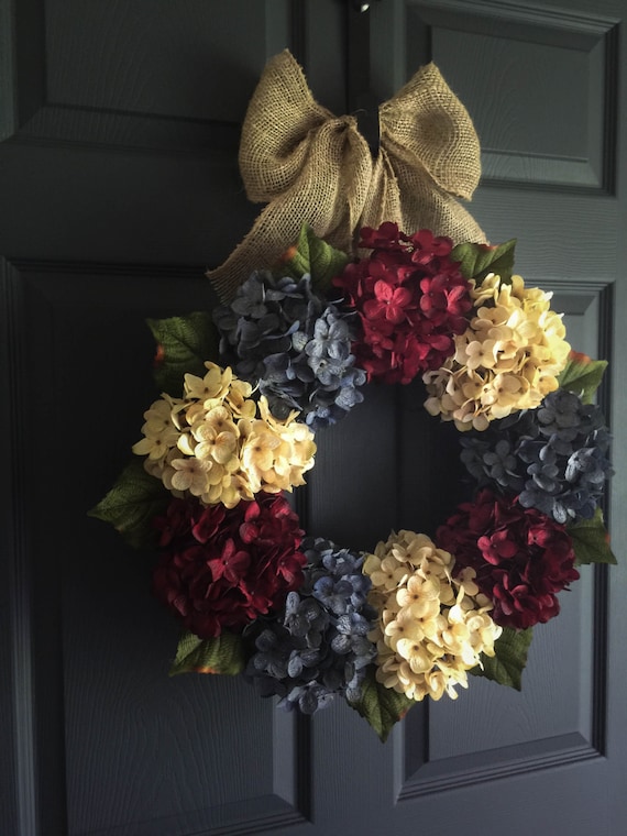 Patriotic Wreath 4th Of July Wreath Americana Decor Etsy