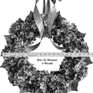 how to measure a wreath