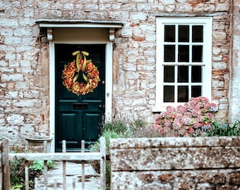 Fall Hydrangea Wreath for Front Door, Thanksgiving Decor
