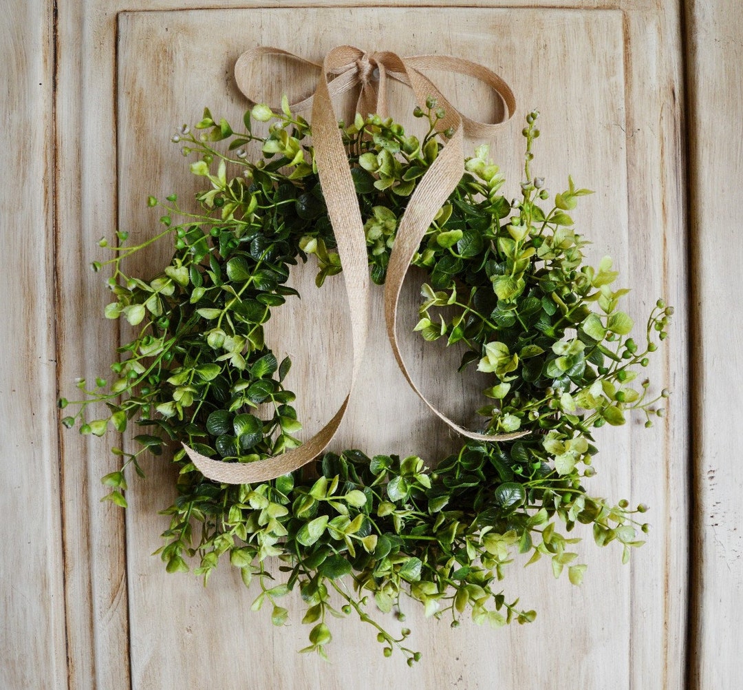 Mini Wreath Pantry Door Wreath Farmhouse Decor Kitchen Wall Wreath Etsy