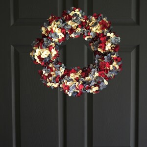 4th of July hydrangea wreath