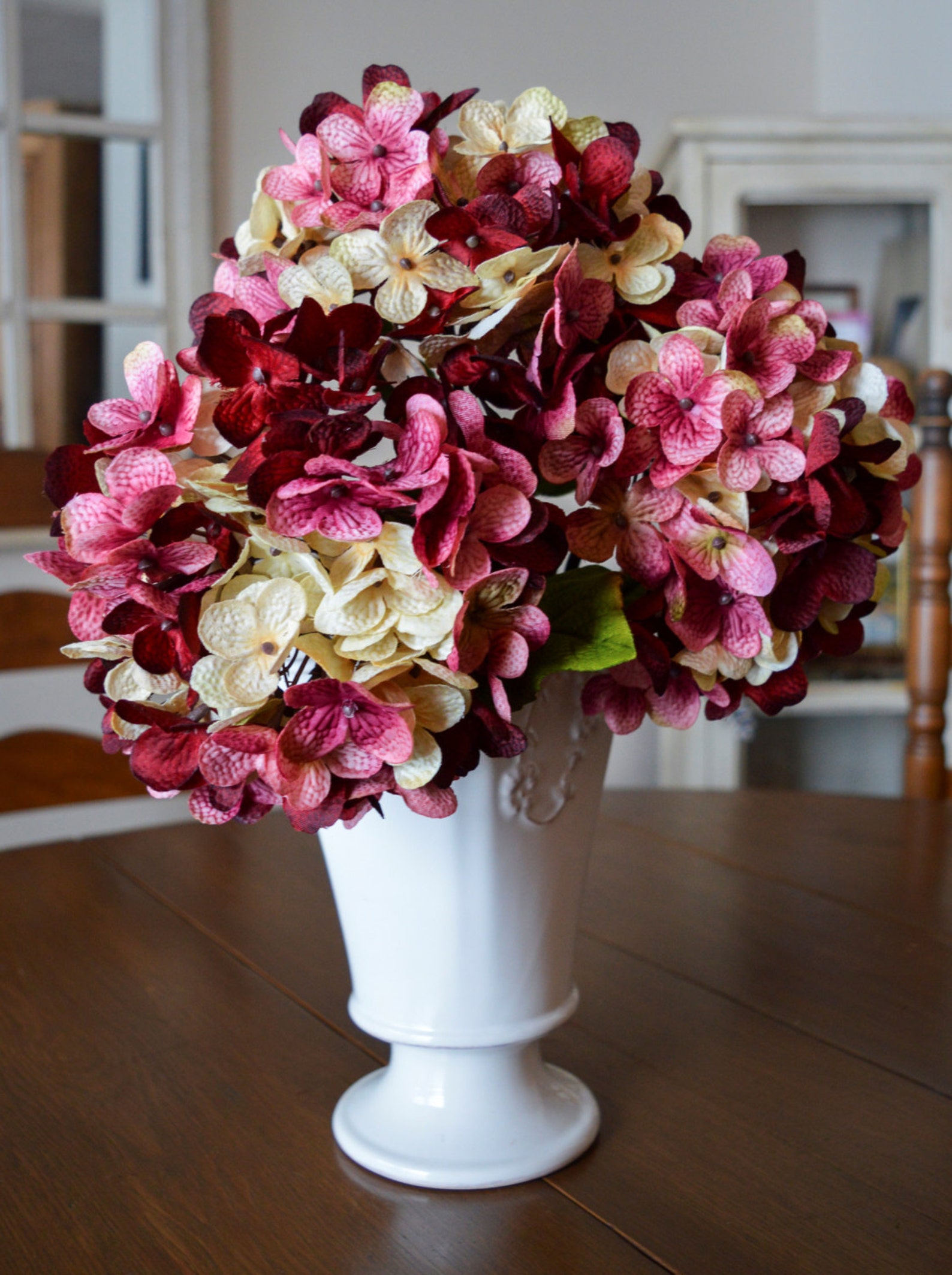 Burgundy fake Flowers