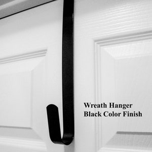 black wreath hanger