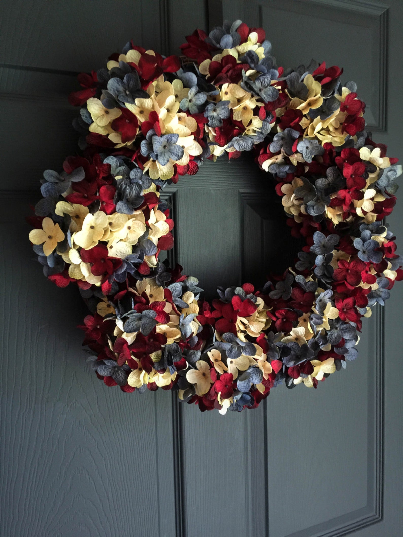 SPECTACULAR Red White Vintage Blue Wreath 4th of July Wreath Etsy