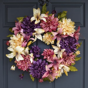 Spring Floral Door Wreath | Easter Wreaths | Front Door Wreaths