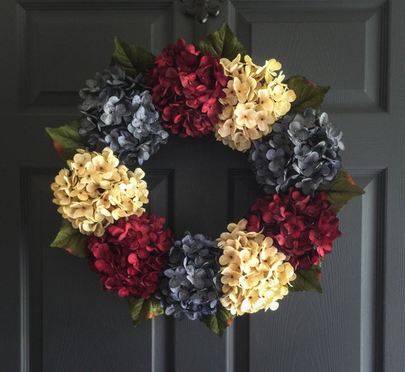 Red White Blue Wreath Patriotic Wreath 4th Of July Wreath Etsy