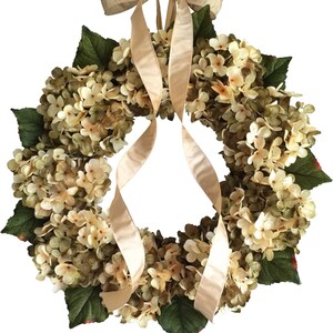 Head Turning Spring Blended Hydrangea Wreath Design Front - Etsy