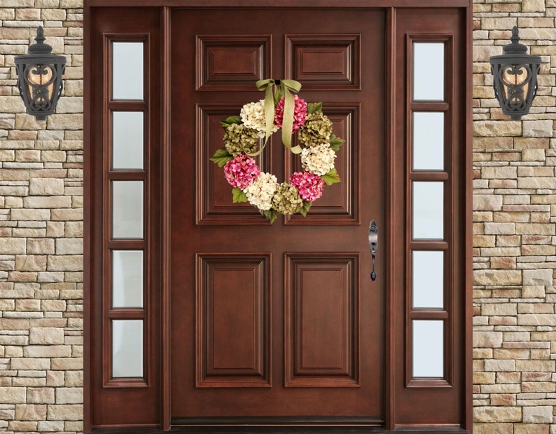 spring wreath for the front door