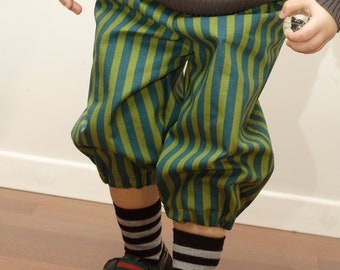 Pirate pants - striped knickerbockers / Knickerbocker pants / Cargo pants / Long cotton shorts /  Many colours and sizes