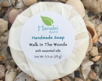 Walk In The Woods  All Natural Handmade Cold Process Soap, Vegan Soap