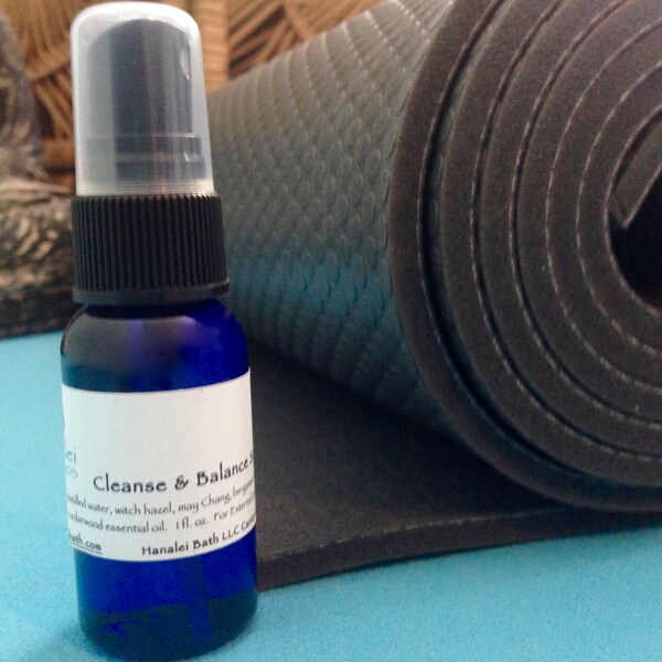 Cleanse & Balance Spray, Yoga Mat Spray, All Natural Cleaner
